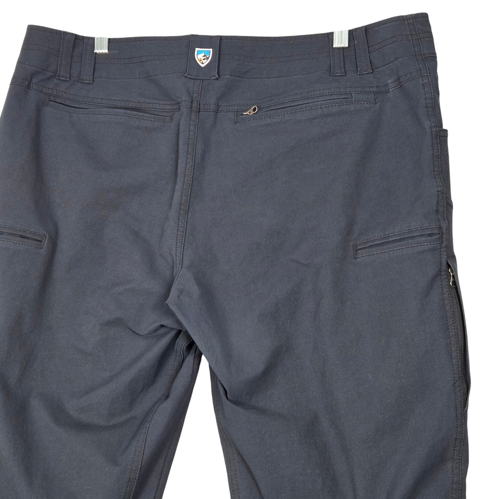 Kuhl Men 38x32 (31.5) Resistor Pant Navy Blue Bungee Cord Hem Articulated Fit